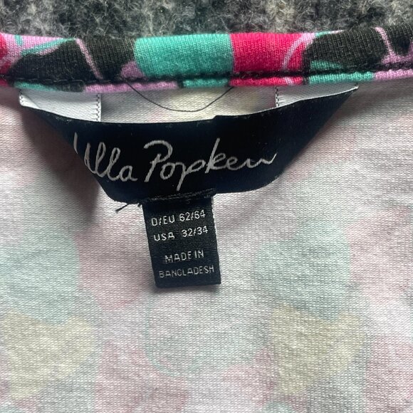 Ulla Popken top size 32/34 Women's Tunic Black with hearts 95% cotton - Picture 4 of 9